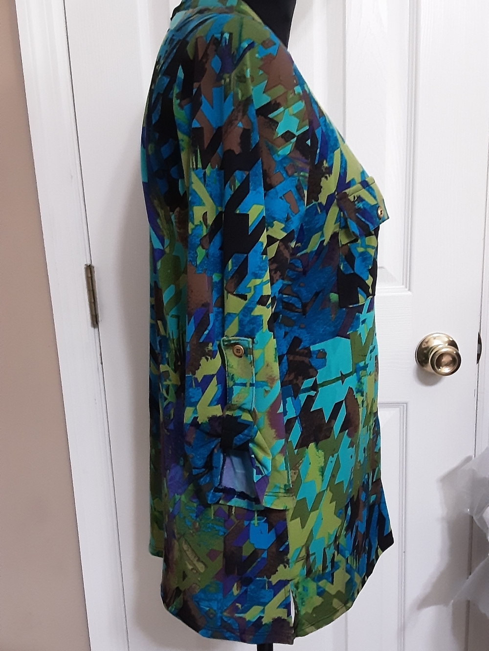 Kim Kim Rogers Colorful Button Down Shirt - Picture 3 of 7